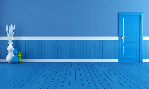 Vazio interior azul — Fotografia de Stock