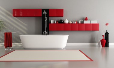 Modern bathroom clipart