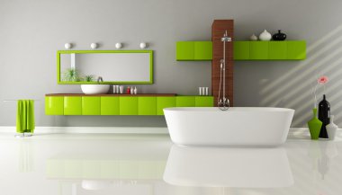 Contemporary bathroom clipart