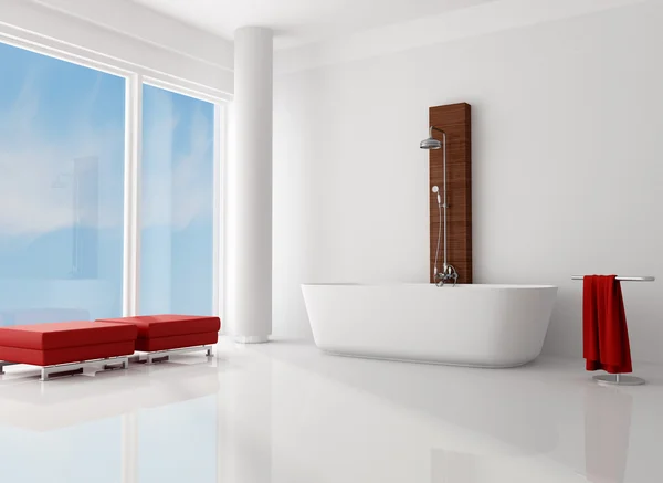 Banheiro minimalista — Fotografia de Stock