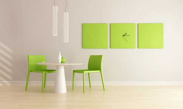 Minimalist dining room — Stock Photo, Image