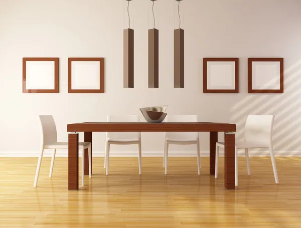 Minimalist dining room — Stock Photo, Image