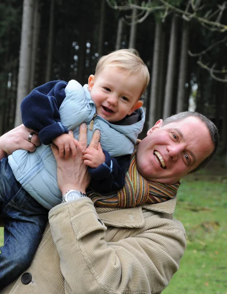 Porträt Vater Und Jähriges Kind — Stock Photo, Image