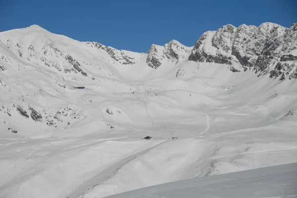 Лыжный спорт в Австрии — стоковое фото