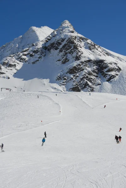 Skiing in Austria Kühtai — Zdjęcie stockowe