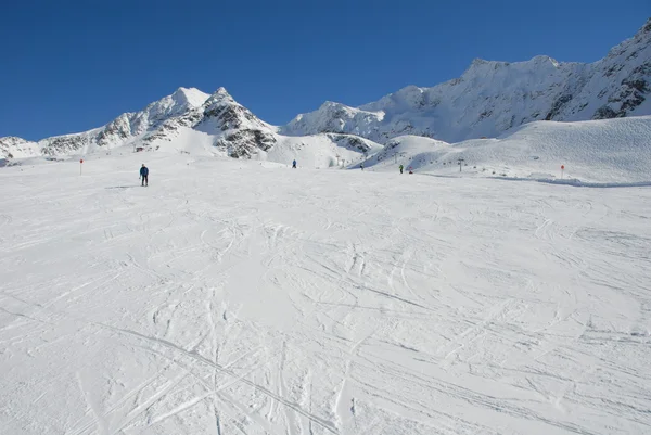 Skiing in Austria Kühtai — 图库照片