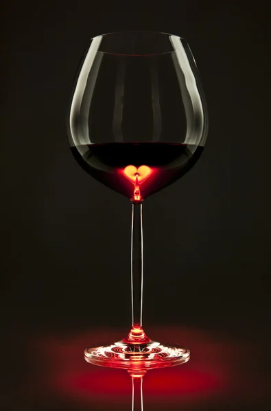 Сердце вина — стоковое фото