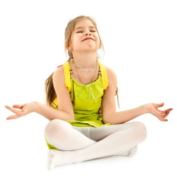 Trying to meditate clipart