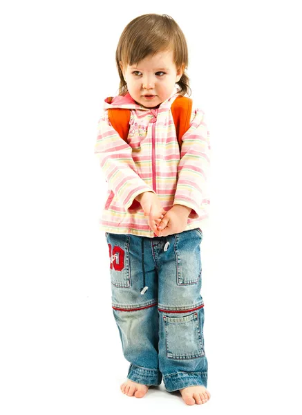 A shy kid Stock Picture