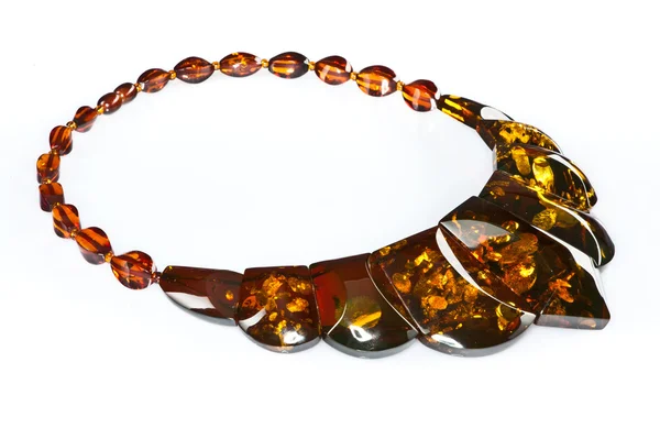 stock image Amber necklace