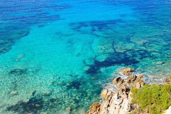 Όμορφη Θέα Σαφή Μπλε Θάλασσα Σαρδηνία — Φωτογραφία Αρχείου