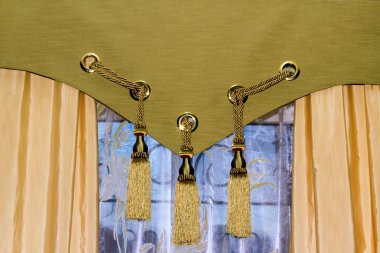 Window curtains clipart
