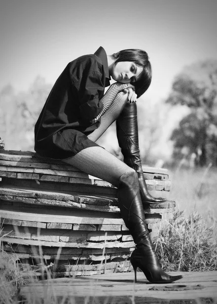 stock image Portrait of beautiful young girl