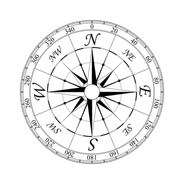 Kompasu růže #2 — Stockový vektor