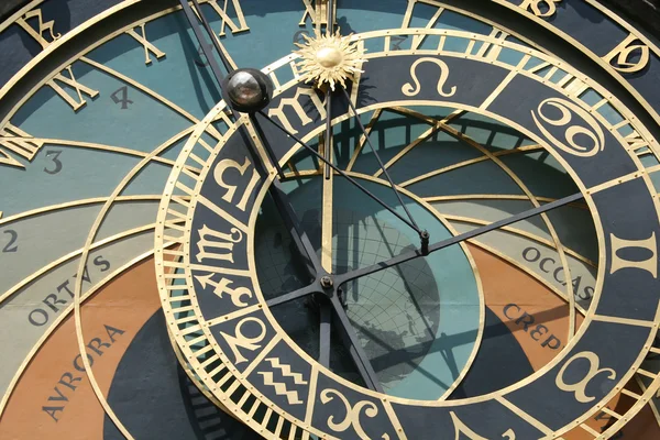 stock image Old astronomical clock in Prague, Czech republic