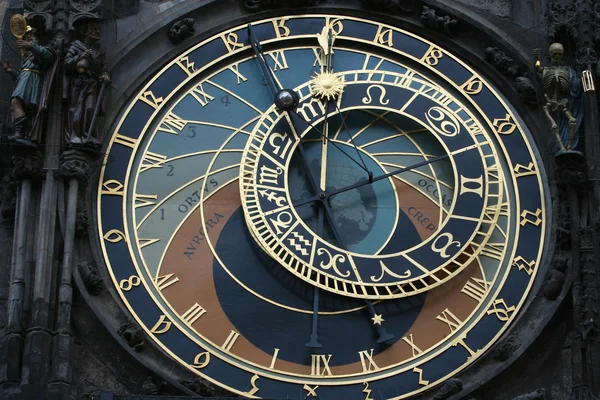 stock image Old astronomical clock in Prague, Czech republic