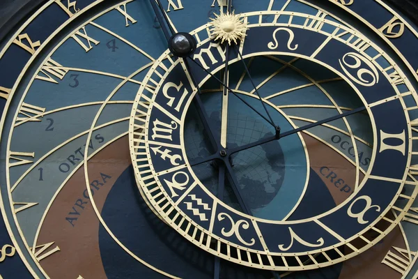 stock image Old astronomical clock in Prague, Czech republic