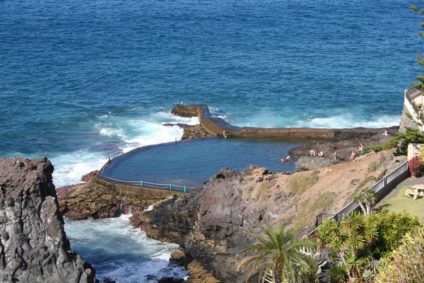 Naturschwimmbecken Los Gigantos Von Teneriffa Kanarische Inseln Spanien — Stockfoto
