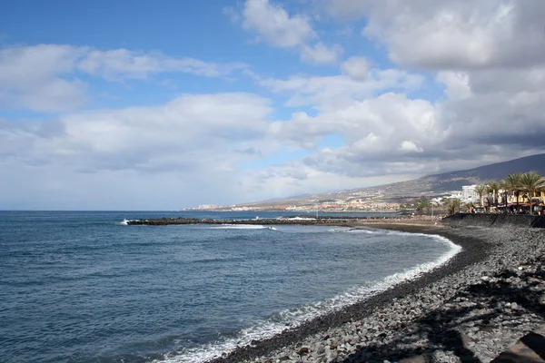Praia em Los Christianos, Tenerife, Canário — Fotografia de Stock