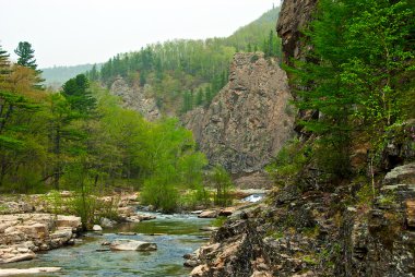 nehir-ching wang üzerinde pembe rapids