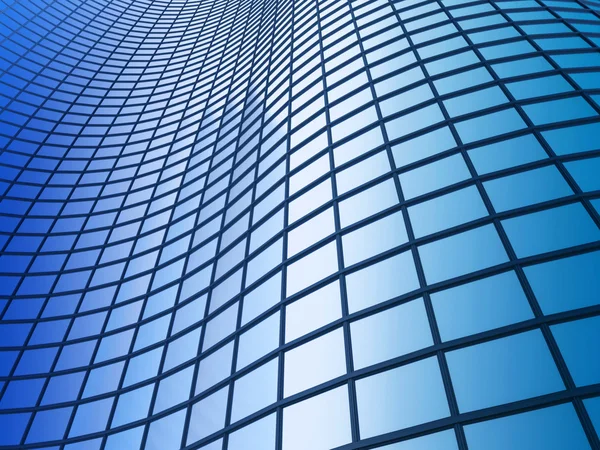 Офісна будівля на тлі блакитного неба — стокове фото