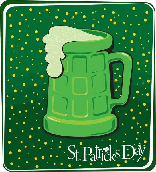 Patrick 绿色啤酒 — 图库矢量图片
