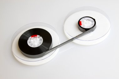 Magnetic tape on a white background clipart