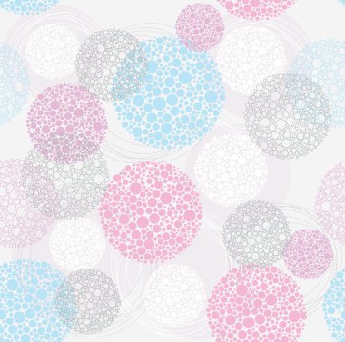 Abstract seamless circle pattern clipart