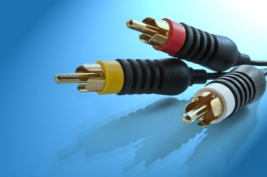 AV cables. clipart