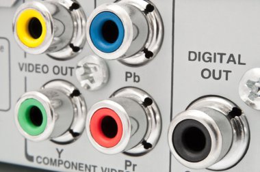 jack yuva bir elektronik cihaz arka kapatın.