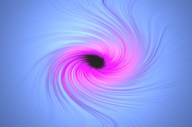 Pink and violet light swirl effect against a light blue background clipart