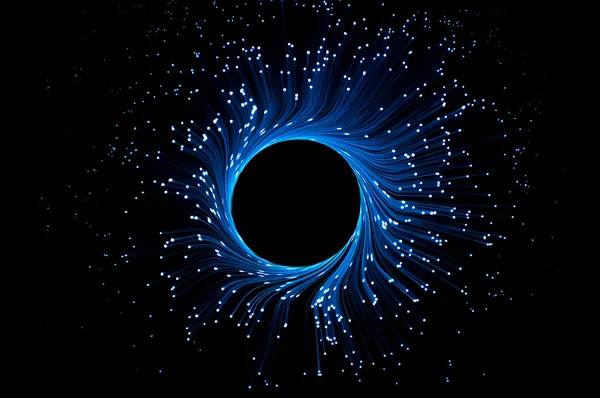 Eclipse de fibra óptica — Fotografia de Stock