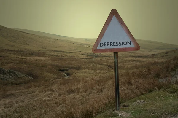 Weg naar depressie — Stockfoto