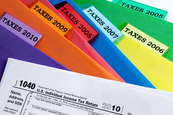2010 belastingen — Stockfoto