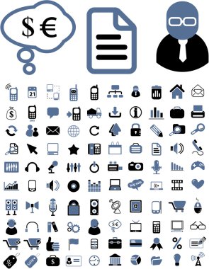 100 common signs clipart