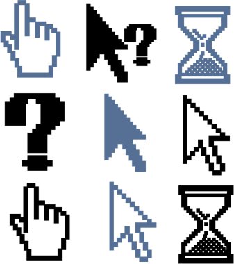 Cursor signs clipart