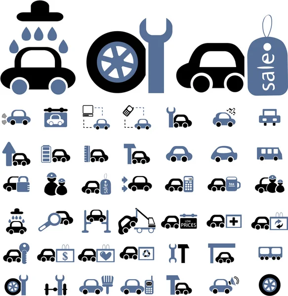 Schilder für Autos — Stockvektor