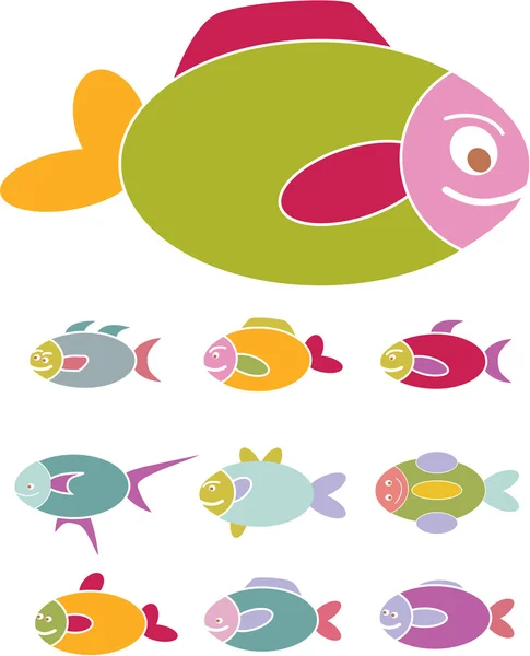 Риба знаки — стоковий вектор