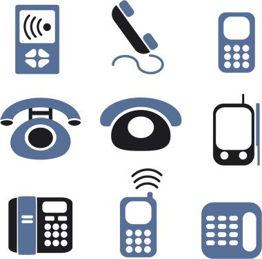 Phones signs clipart