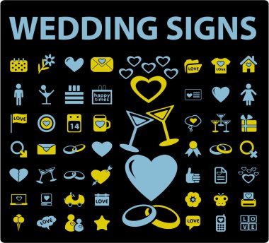 Wedding signs clipart