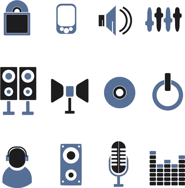 Music icons — Stock Vector