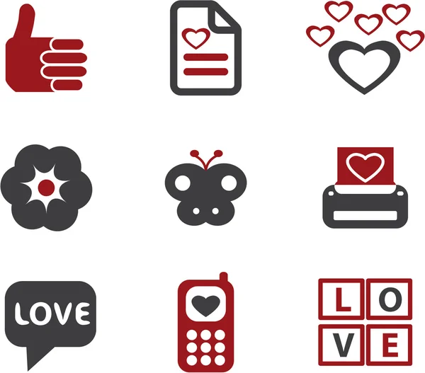 Love signs, vector — Stock Vector
