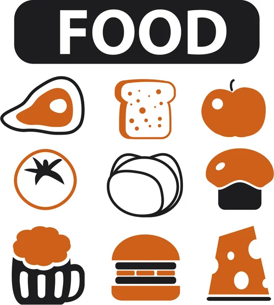 Panneaux alimentaires — Image vectorielle