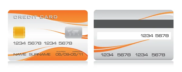 Cartão Crédito Vector — Vetor de Stock