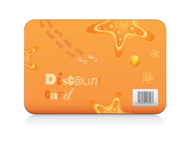 Summer Discount Card Vector clipart