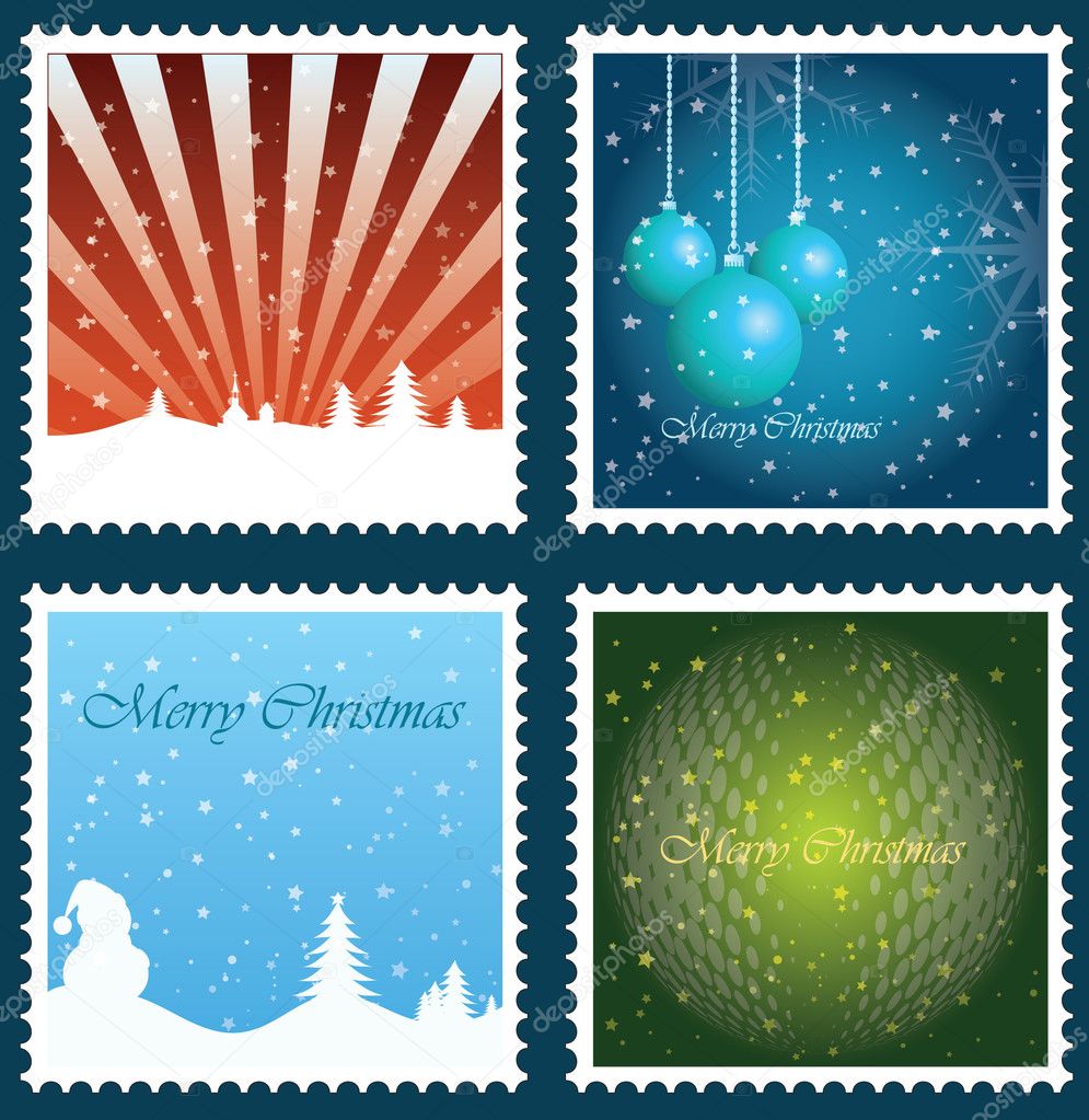 Christmas and New Year Stamps