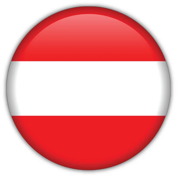 Het pictogram van de vlag van Oostenrijk — Stockvector