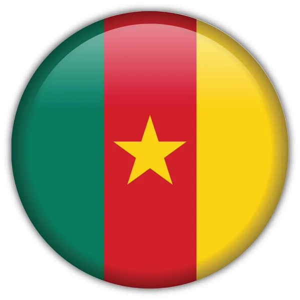 Icône drapeau Cameroun — Image vectorielle