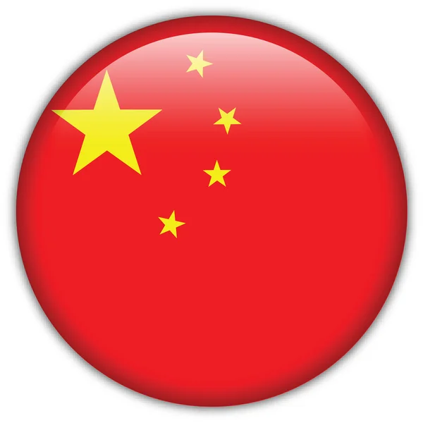 Chiny flaga ikona — Wektor stockowy