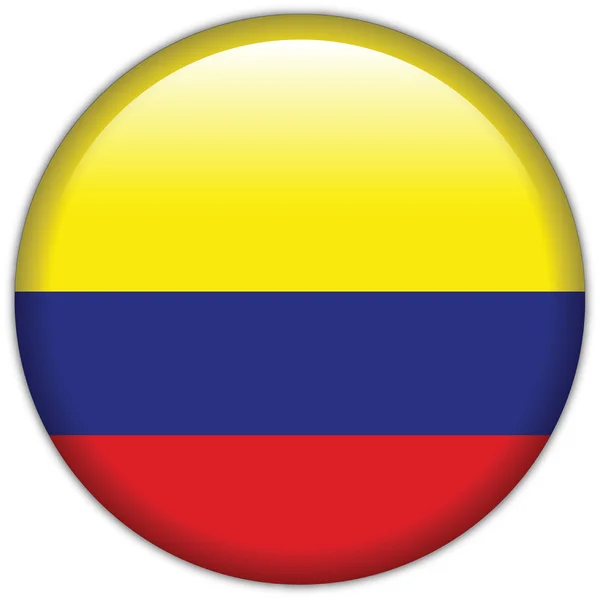 Icona della bandiera colombia — Vettoriale Stock